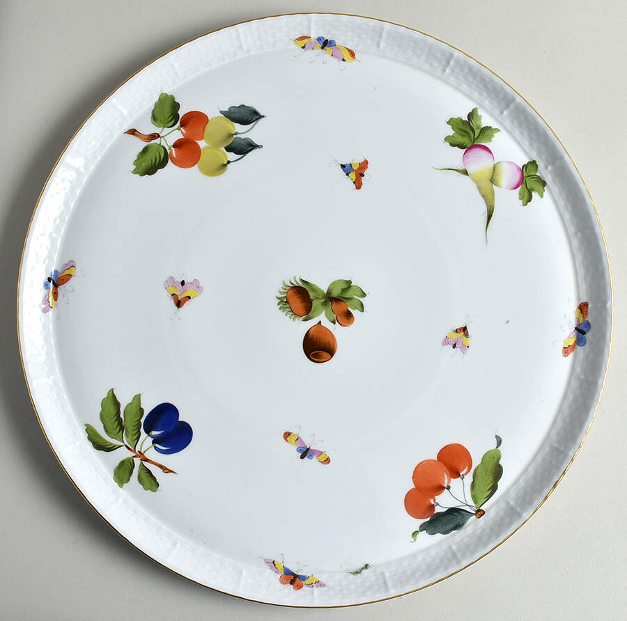 Market Garden (FR) Tray for 7 Piece Hors D'Ouevre Set by Herend-1
