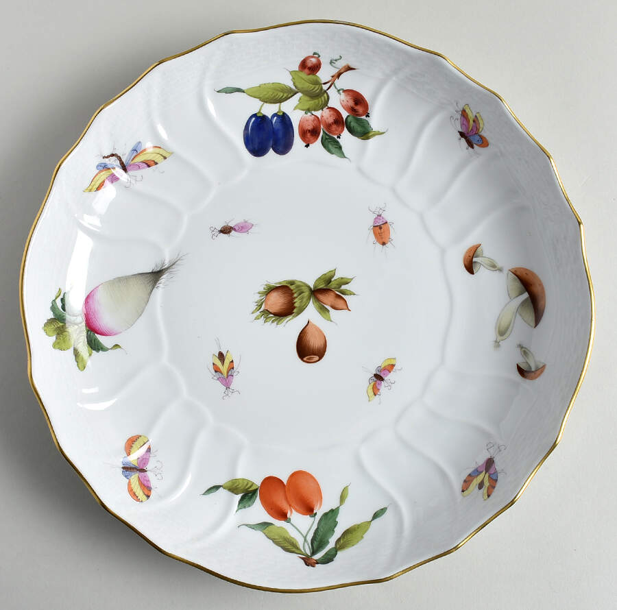 Market Garden (FR) 10" Round Vegetable Bowl by Herend-1