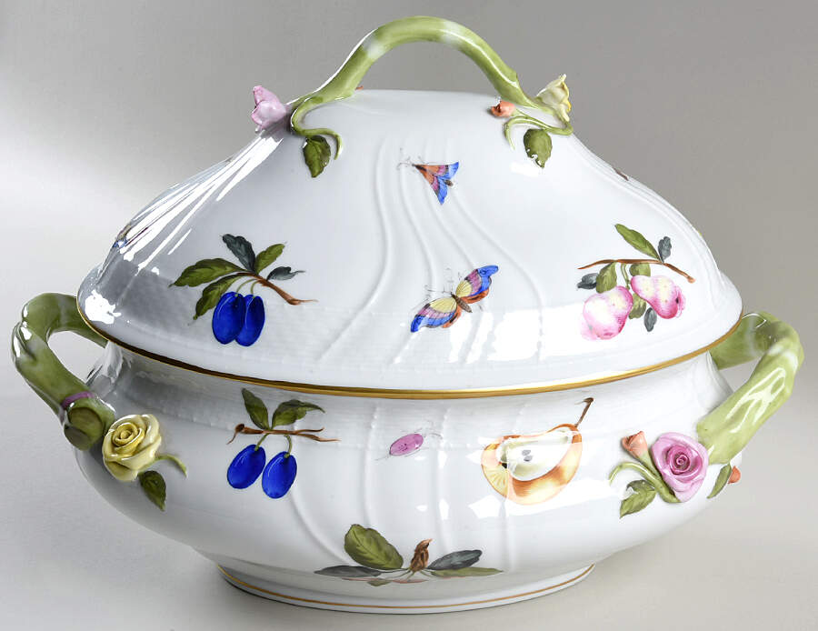 Market Garden (FR) Oval Tureen & Lid by Herend-1