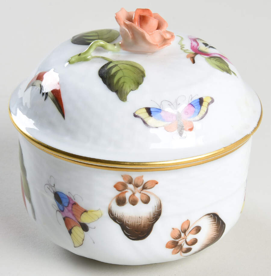 Market Garden (FR) Mini Sugar Bowl & Lid by Herend-1