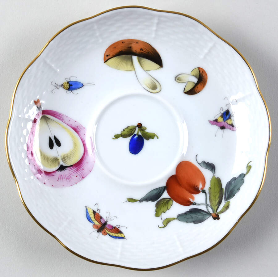 Market Garden (FR) Saucer for Flat Cup by Herend-1