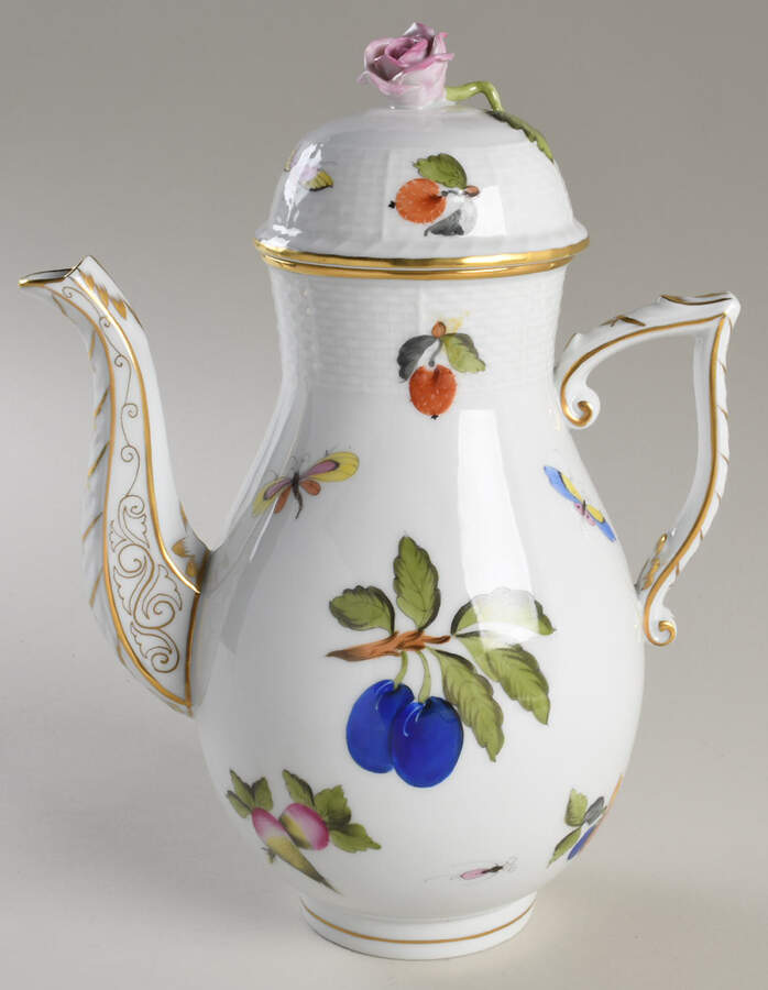 Market Garden (FR) Coffee Pot & Lid by Herend-1