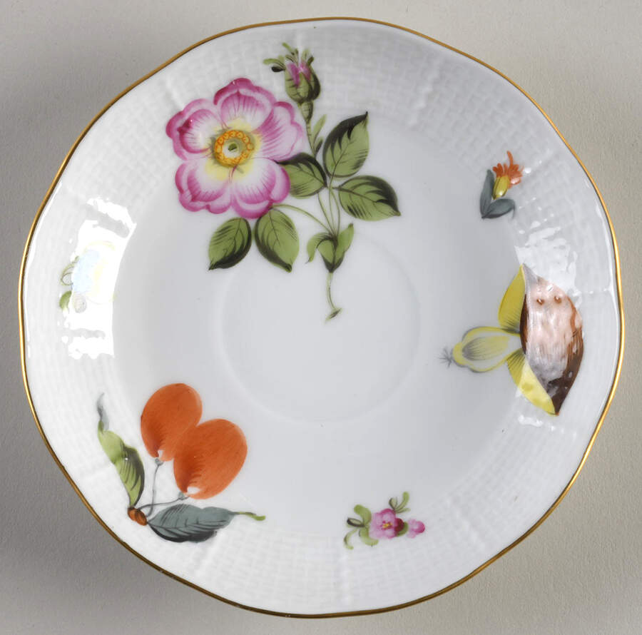 Market Garden (FR) Saucer for Flat Demitasse Cup by Herend-1