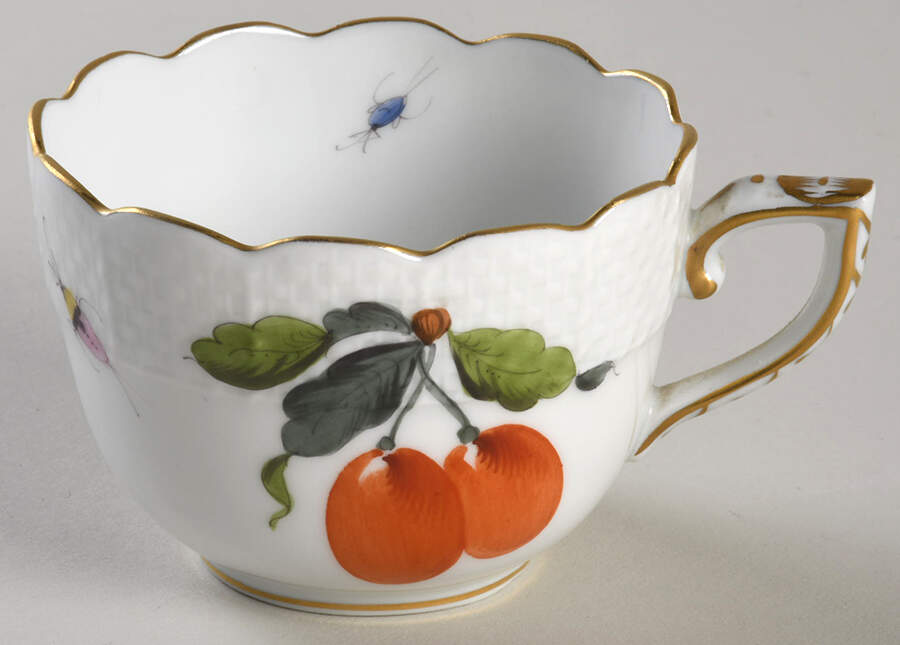 Market Garden (FR) Flat Demitasse Cup by Herend-1