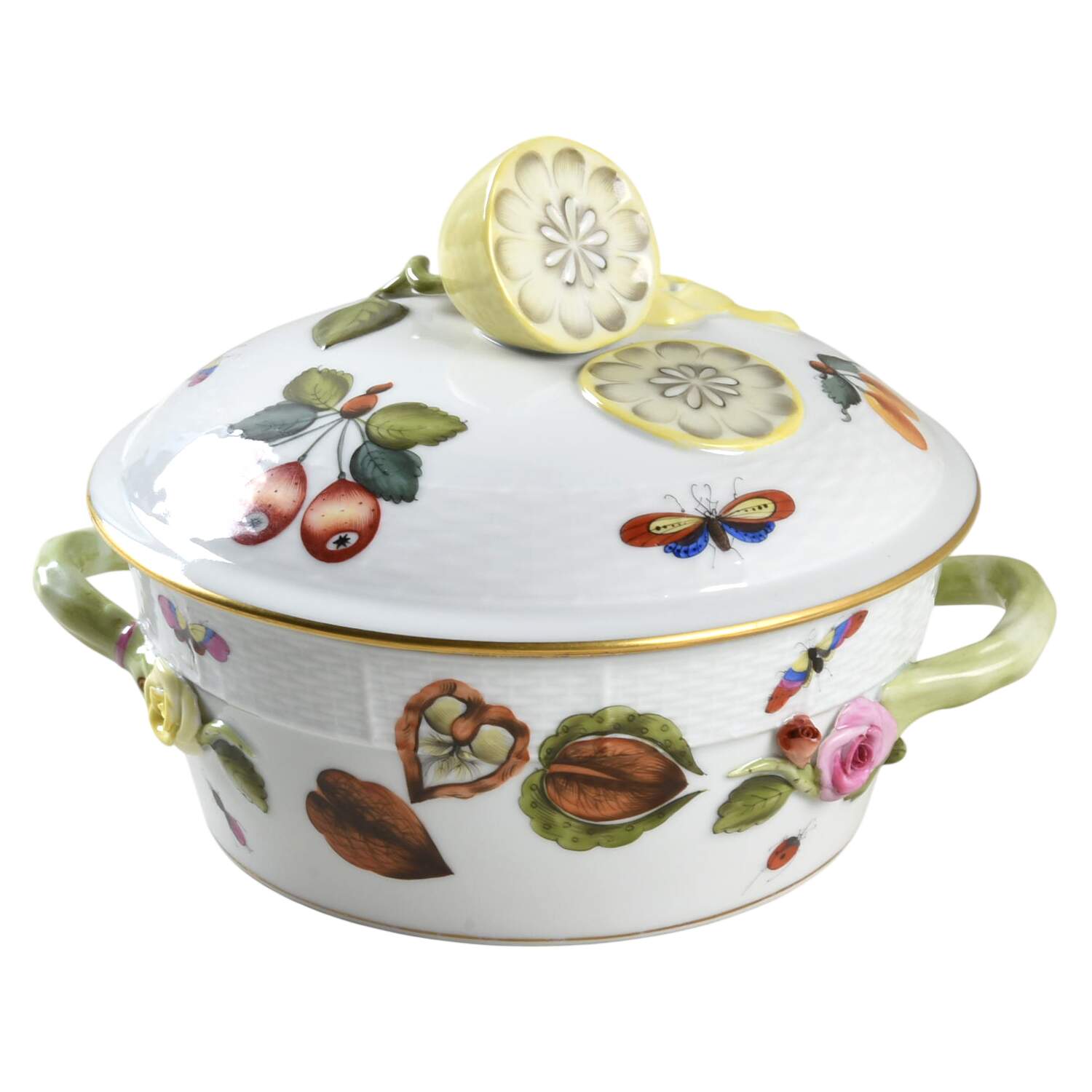 Market Garden (FR) Small Round Covered Vegetable by Herend-1