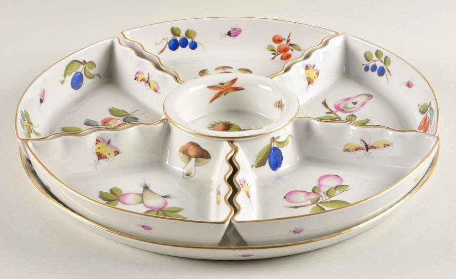 Market Garden (FR) 7-Piece Hors d'Oeuvres Set by Herend-1
