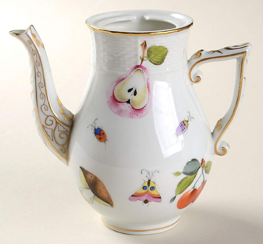 Market Garden (FR) Mini Coffee Pot No Lid by Herend-1