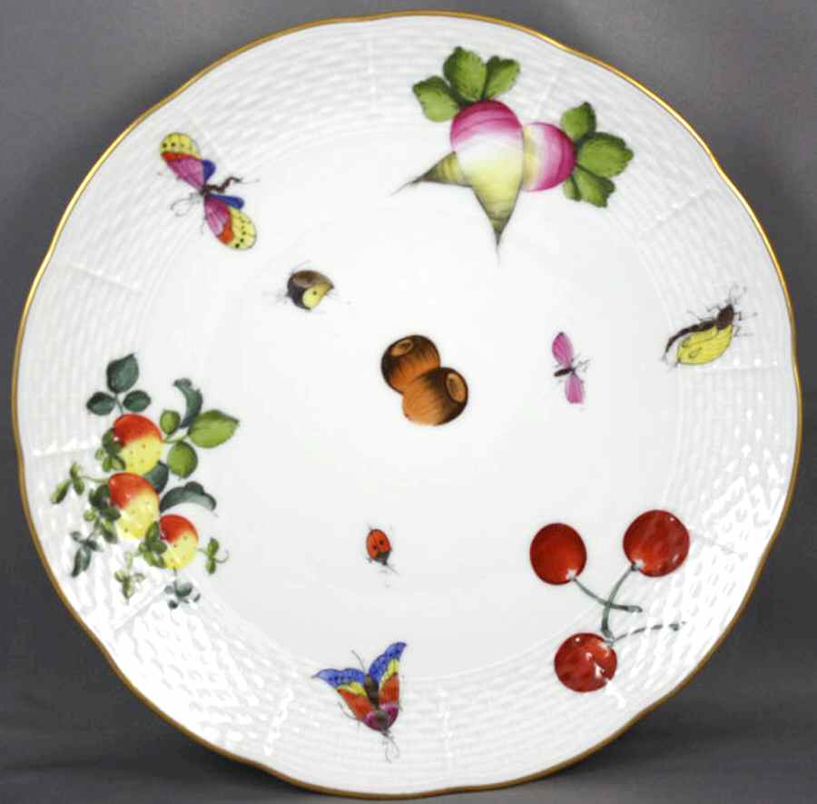 Market Garden (FR) Dessert/Pie Plate by Herend-1