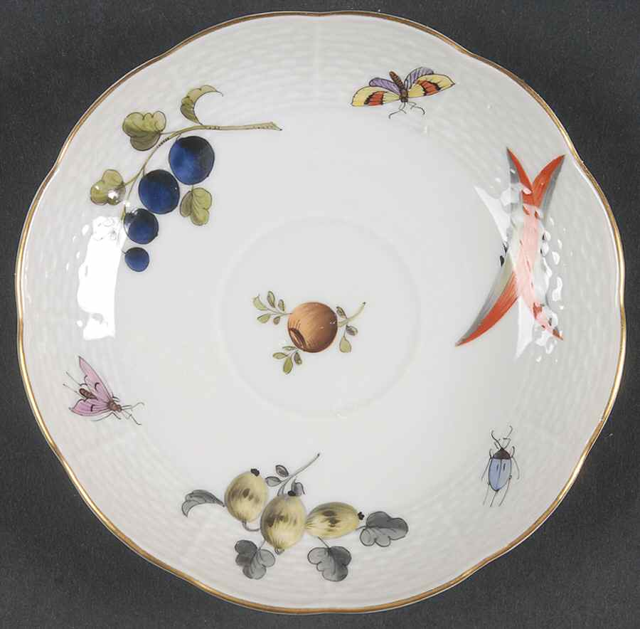 Market Garden (FR) Saucer for Flat Demitasse Cup by Herend-1