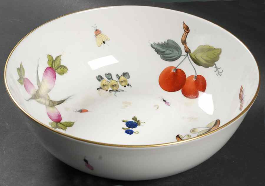 Market Garden (FR) 11" Large Salad Serving Bowl by Herend-1
