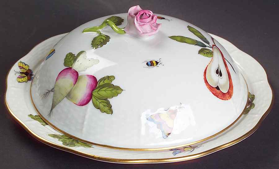 Market Garden (FR) Muffin Dish & Lid by Herend-1