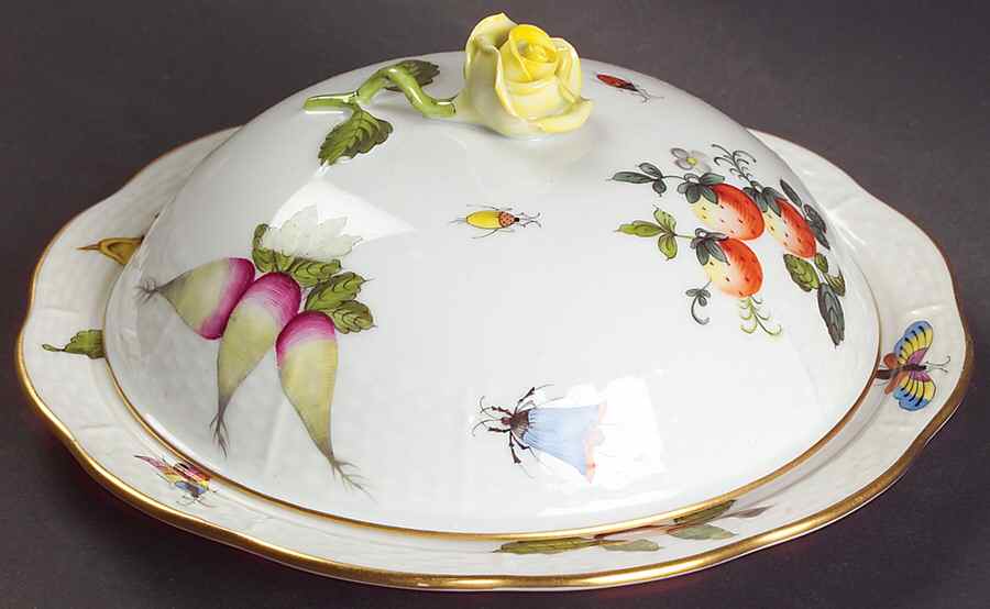 Market Garden (FR) Muffin Dish & Lid by Herend-1
