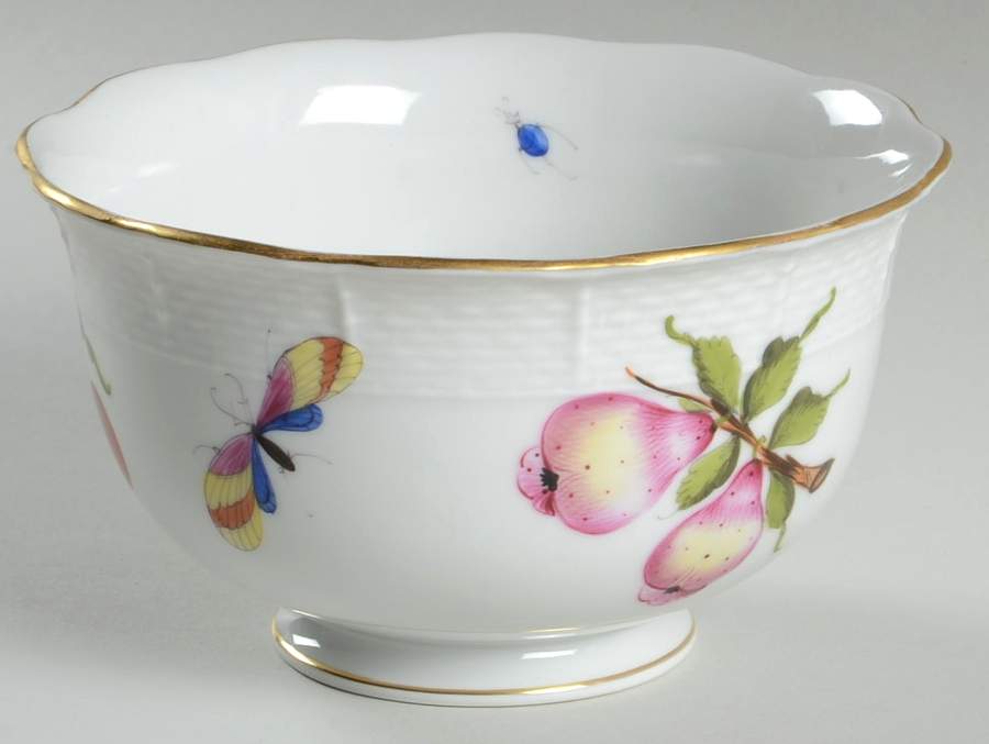 Market Garden (FR) Cranberry Bowl by Herend-1