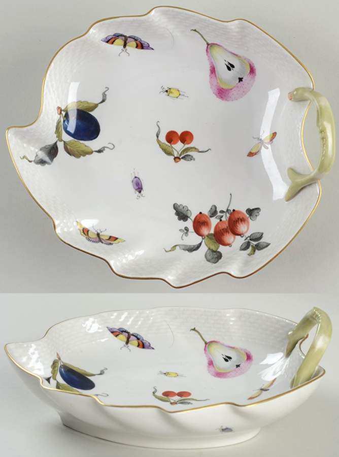Market Garden (FR) 8" Leaf Dish by Herend-1