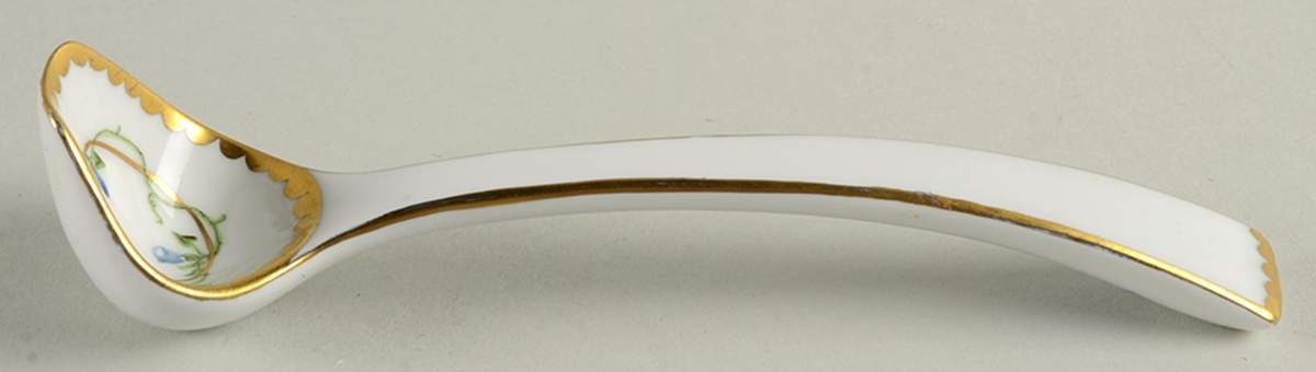 Morning Glory (Ny) Cream/Mayo Ladle, Solid Piece by Herend-1