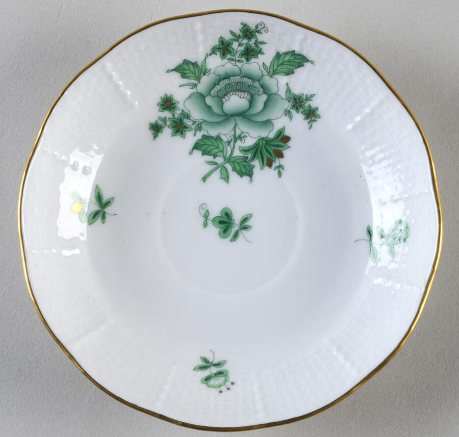 Nanking Bouquet Vert Green (NBV) Saucer for Demitasse Cup by Herend-1