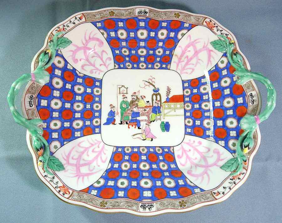 O'sullivan (Os) Square Handled Cake Plate by Herend-1