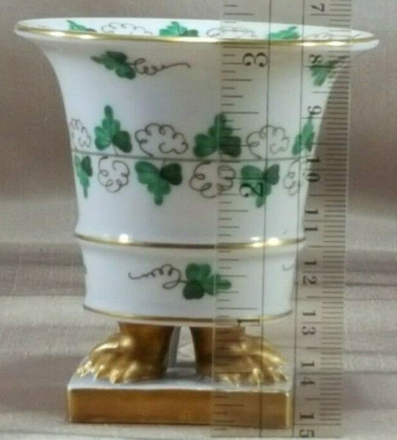 Persil Small Claw Footed Vase by Herend-1