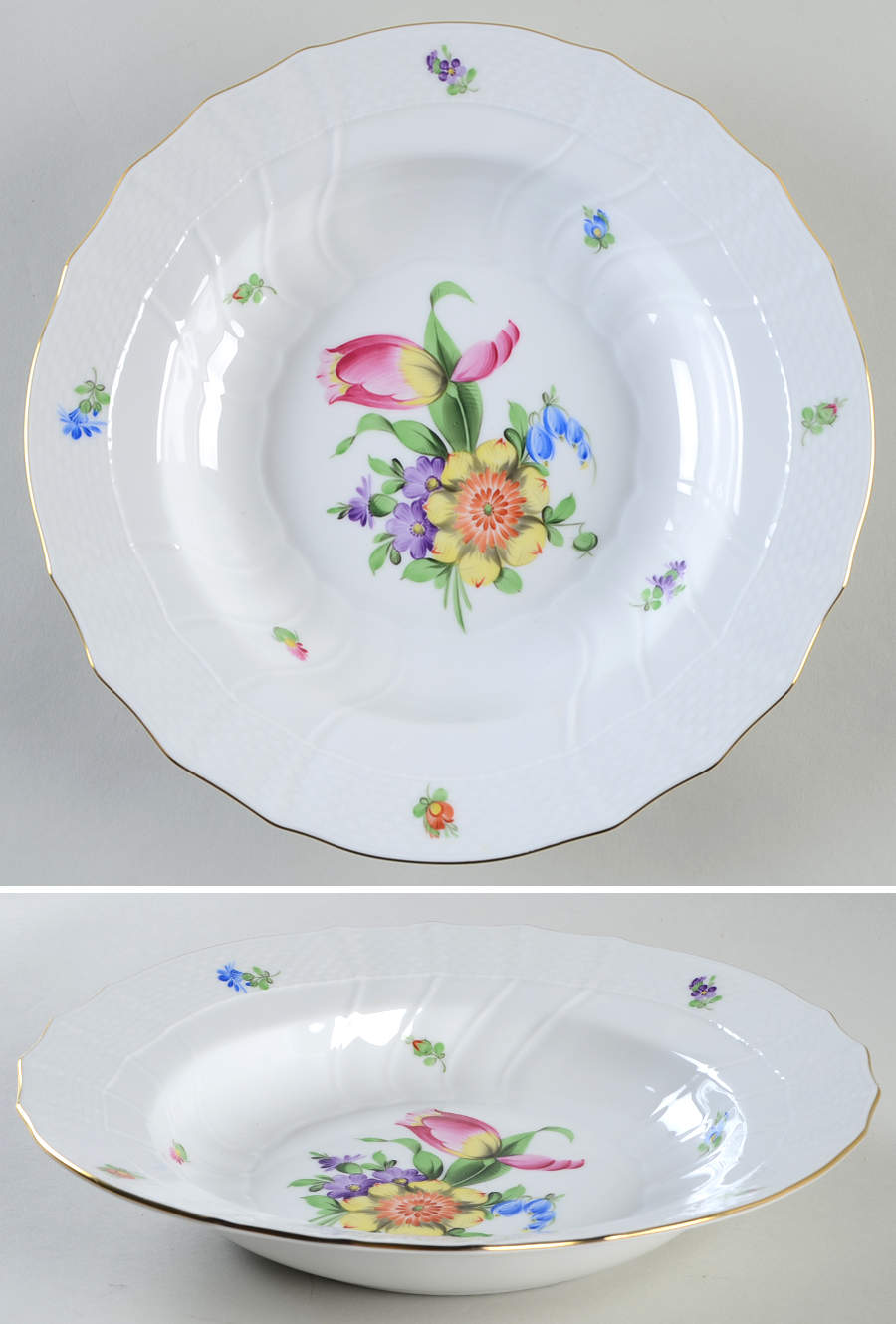 Printemps (BT) Large Rim Soup Bowl by Herend-1