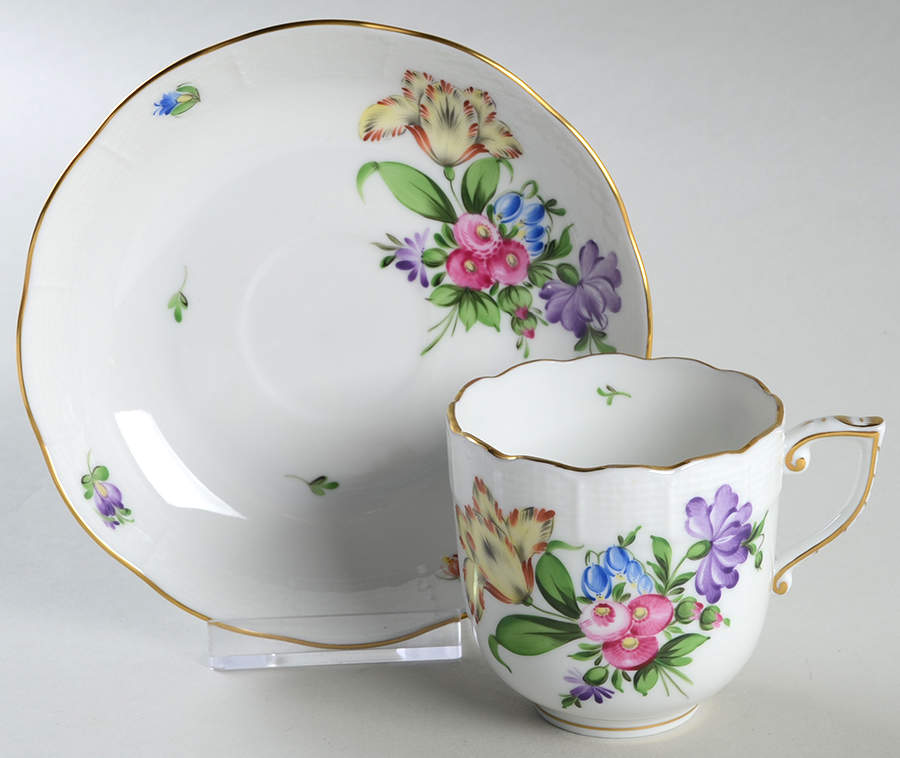 Printemps (BT) Chocolate Cup & Saucer Set by Herend-1