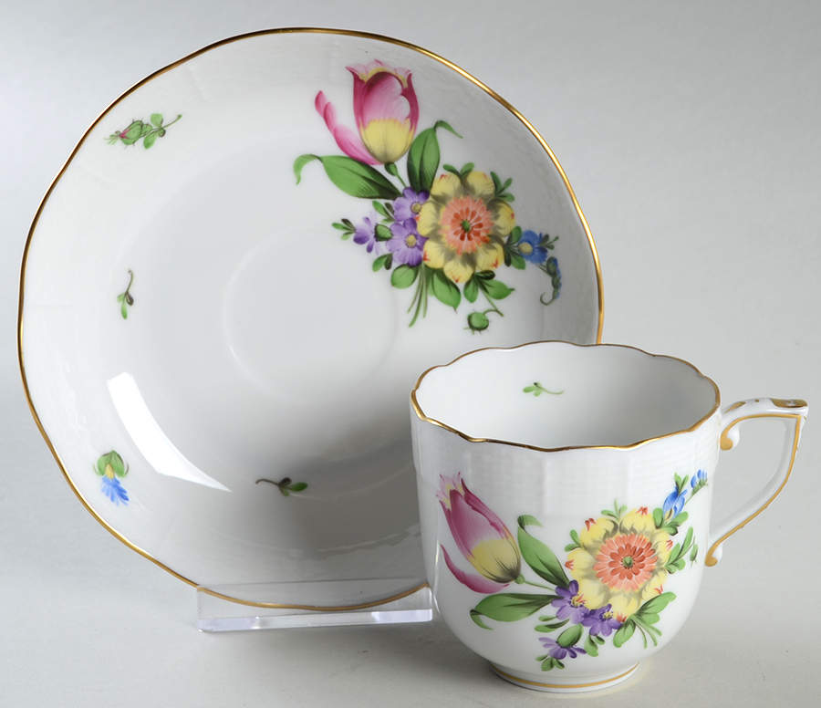 Printemps (BT) Chocolate Cup & Saucer Set by Herend-1