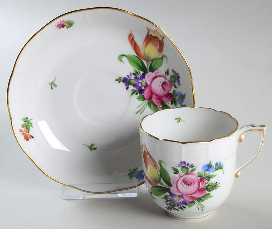 Printemps (BT) Chocolate Cup & Saucer Set by Herend-1