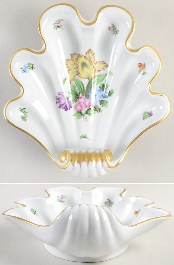 Printemps (BT) 9" Shell Shaped Dish by Herend-1