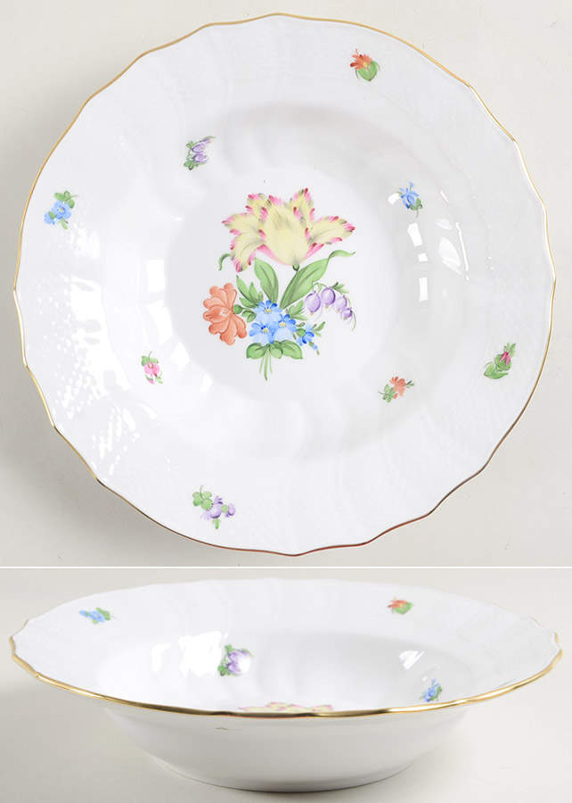 Printemps (BT) Large Rim Soup Bowl by Herend-1