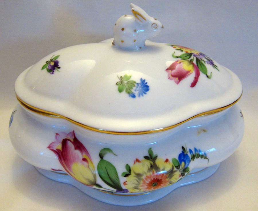 Printemps (BT) Oblong Bon Bon & Lid by Herend-1