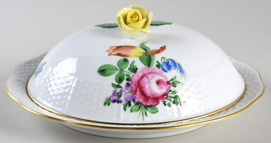Printemps (BT) Muffin Dish & Lid by Herend-1