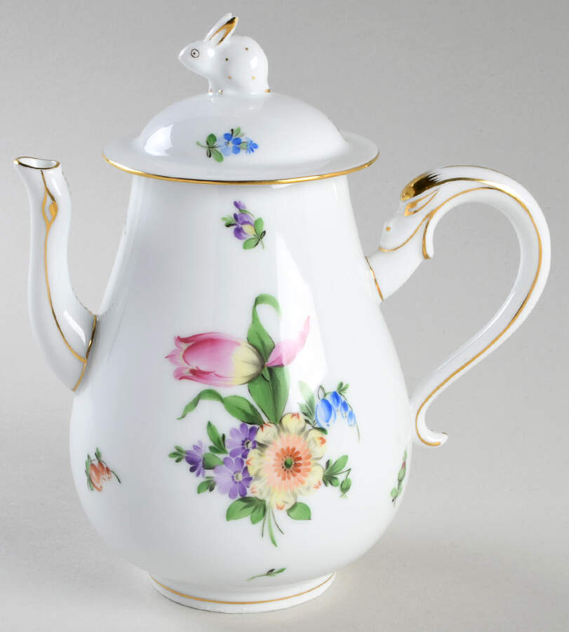Printemps (BT) Individual Coffee Pot & Lid by Herend-1