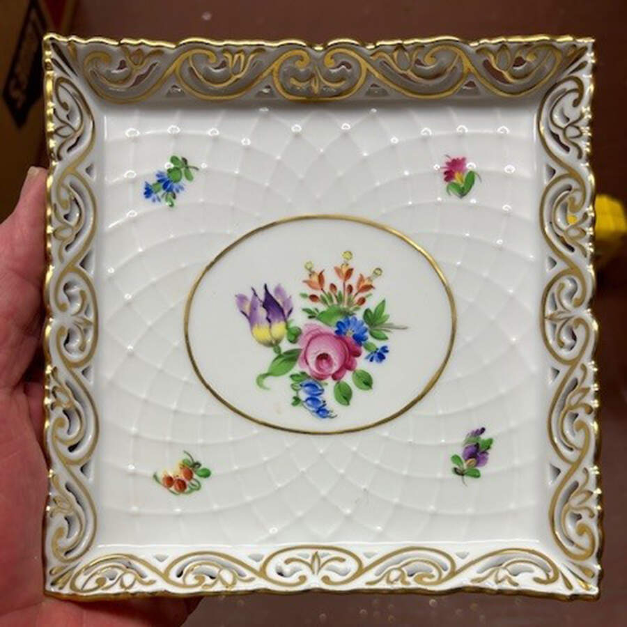 Printemps (BT) 6" Square Tray by Herend-1