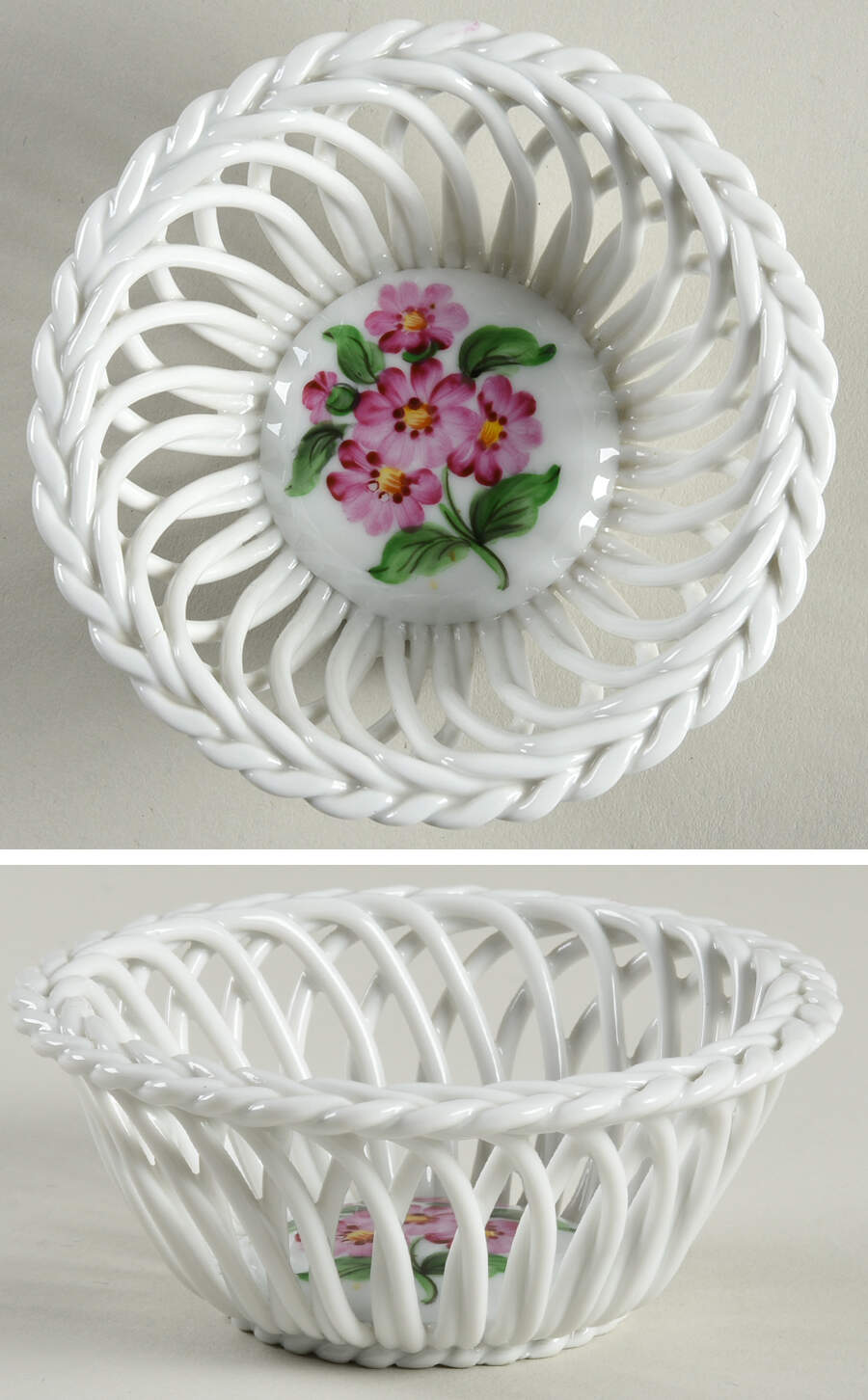 Printemps (BT) Open Weave Basket by Herend-1