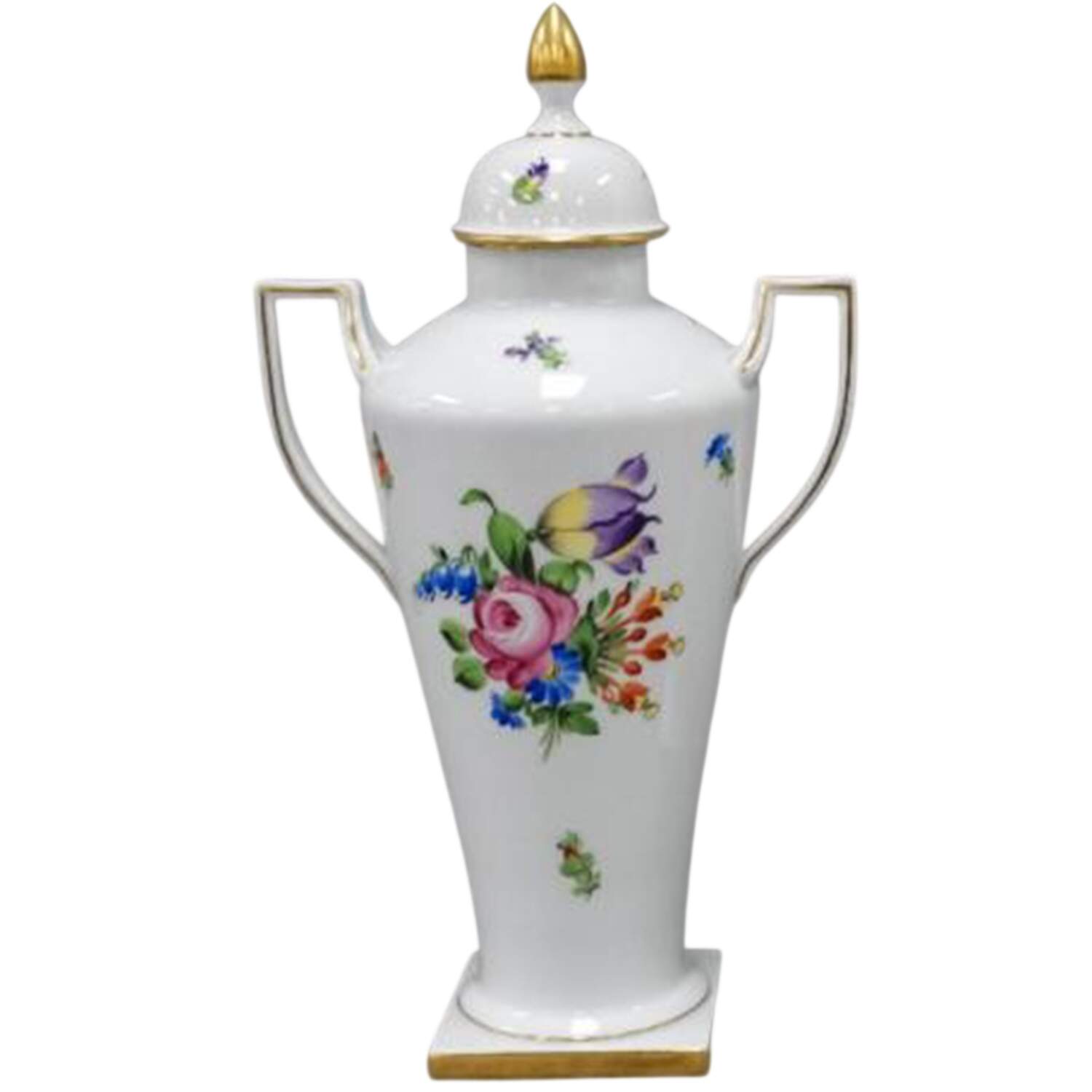 Printemps (BT) 13" Vase/Urn & Llid by Herend-1