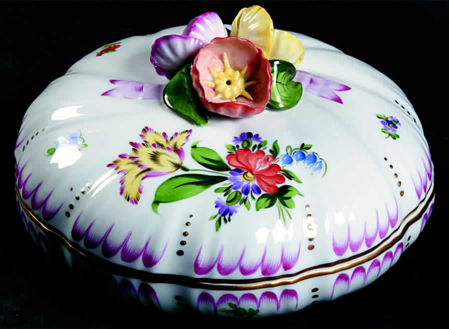 Printemps (BT) Candy Box & Lid by Herend-1