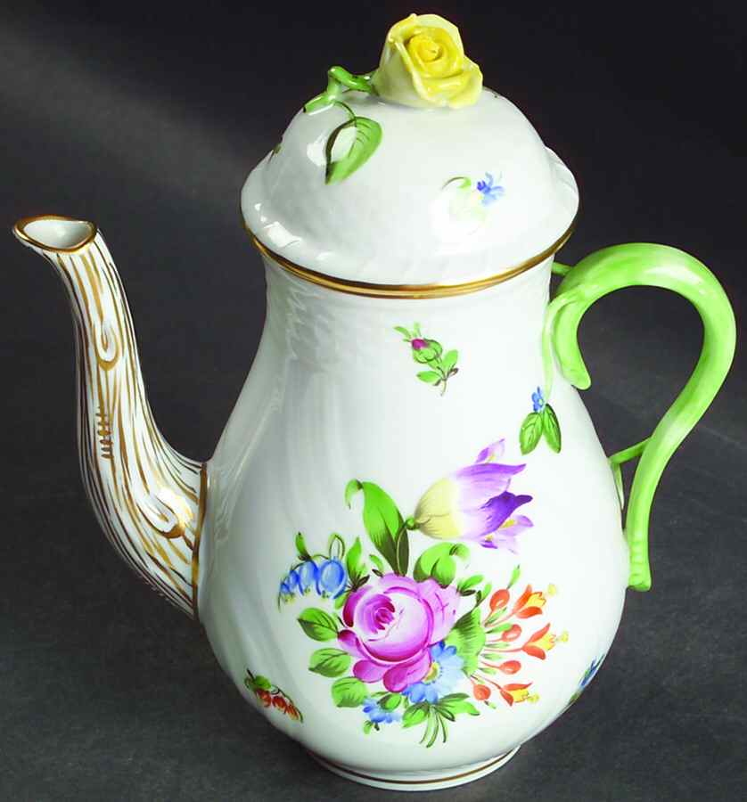 Printemps (BT) Mini Coffee Pot & Lid by Herend-1