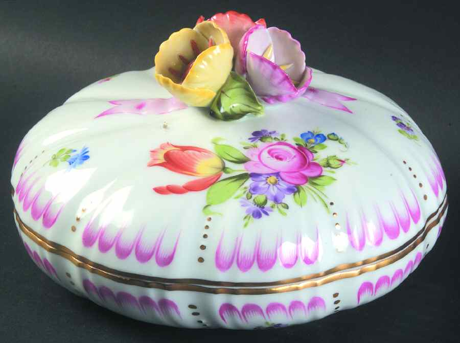 Printemps (BT) Large Candy Box & Lid by Herend-1
