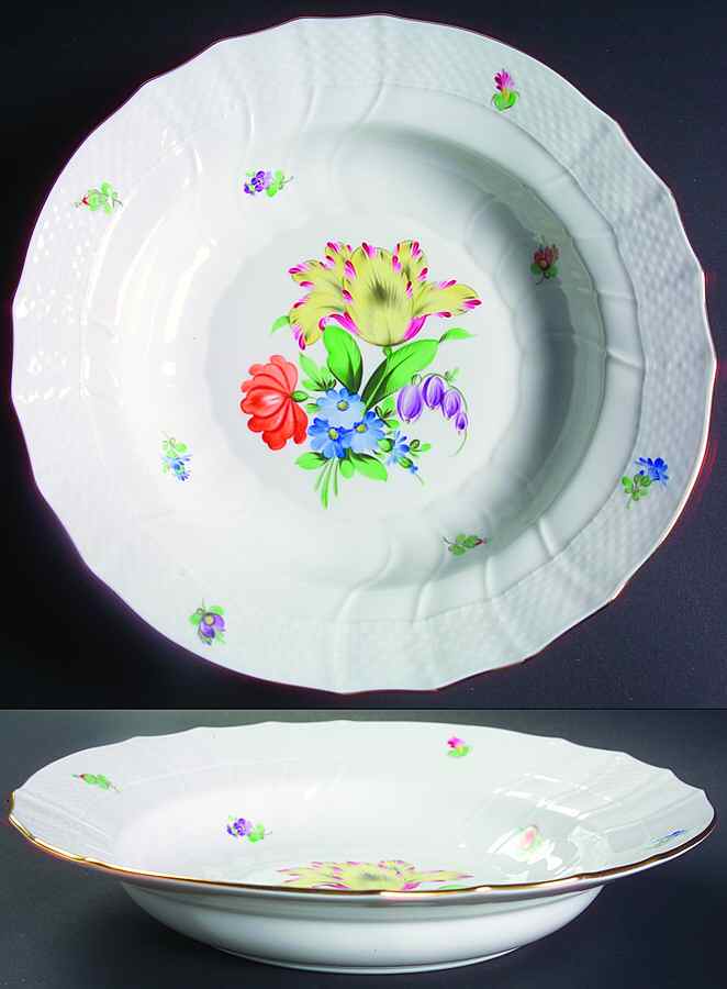 Printemps (BT) Large Rim Soup Bowl by Herend-1