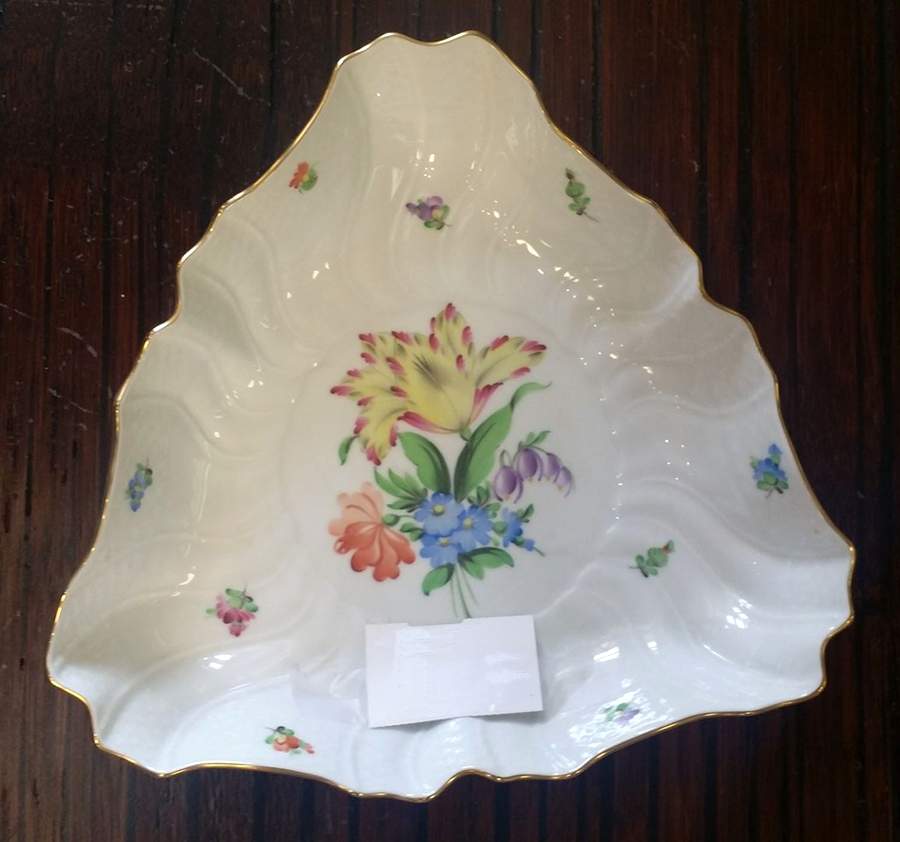 Printemps (BT) 10" Triangular Vegetable Bowl by Herend-1