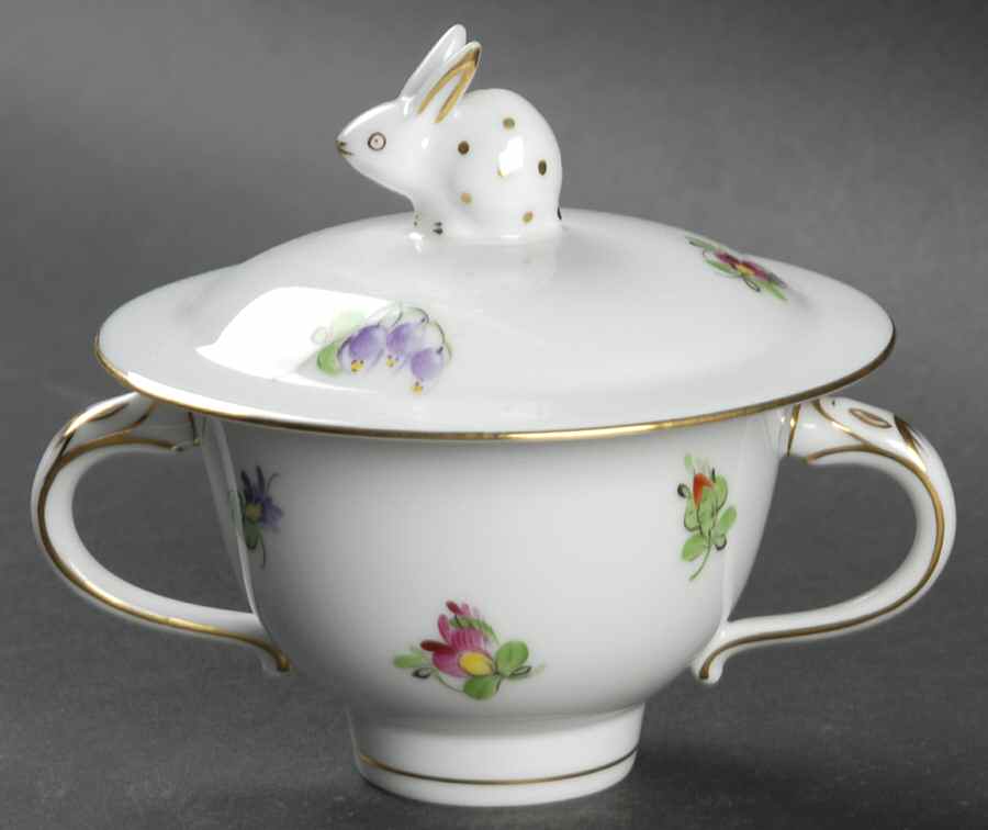 Printemps (BT) Individual Sugar Bowl & Lid by Herend-1