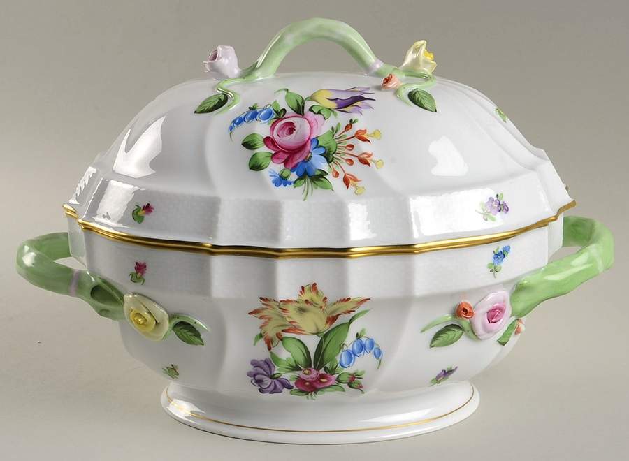 Printemps (BT) Oval Tureen & Lid by Herend-1