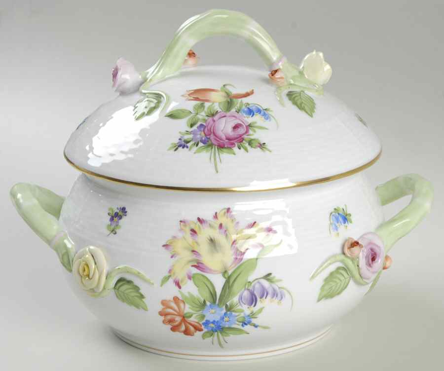 Printemps (BT) Bean Pot & Lid by Herend-1