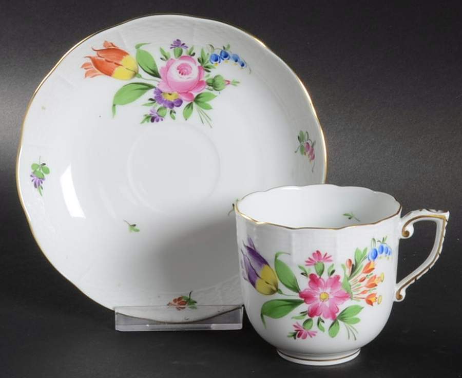 Printemps (BT) Chocolate Cup & Saucer Set by Herend-1