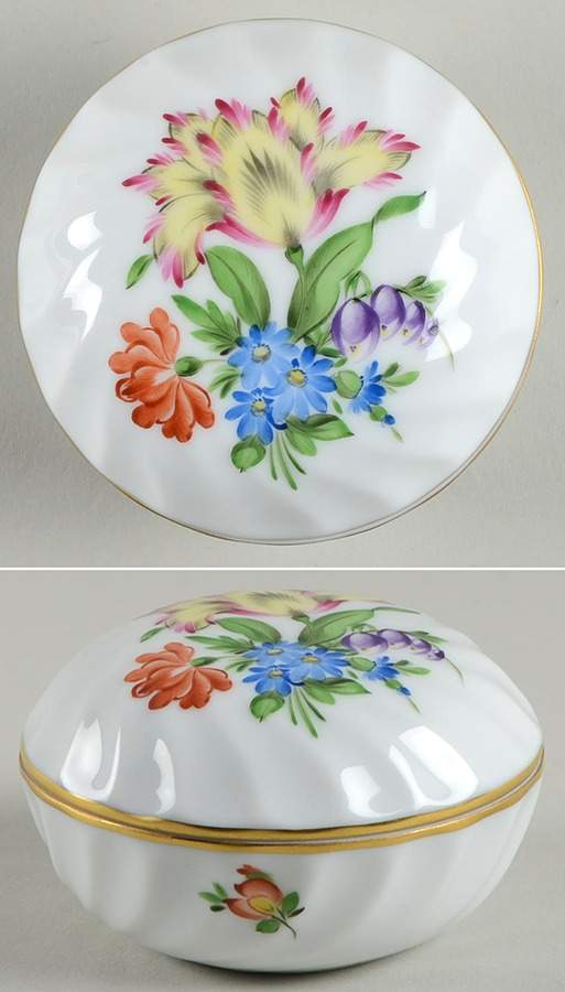 Printemps (BT) Ring Box & Lid by Herend-1
