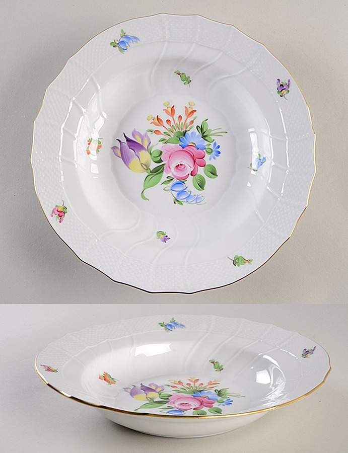 Printemps (BT) Large Rim Soup Bowl by Herend-1