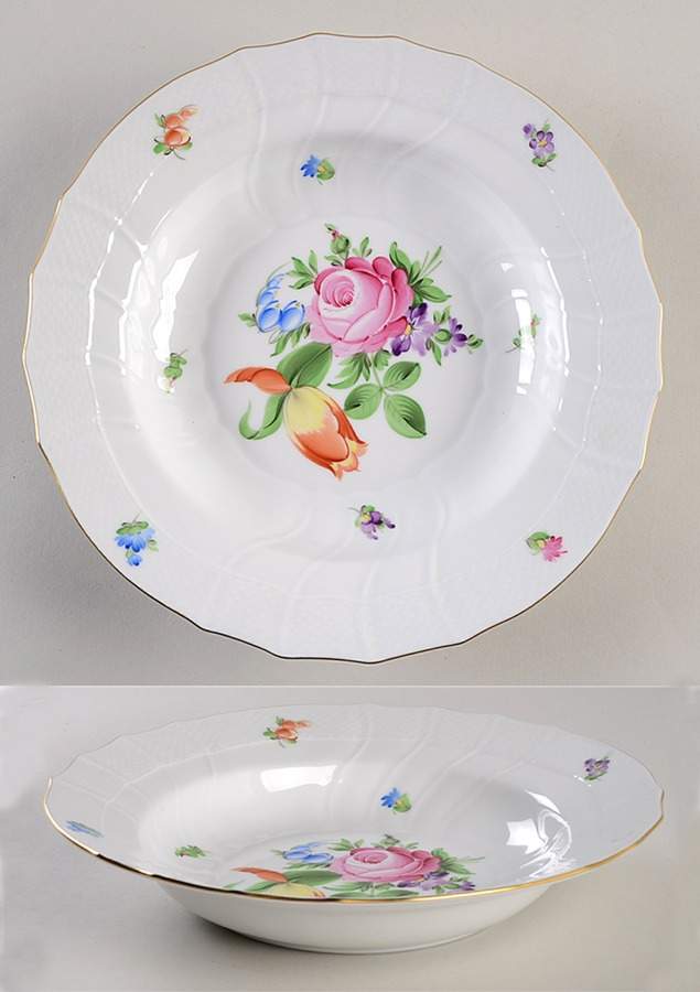 Printemps (BT) Large Rim Soup Bowl by Herend-1
