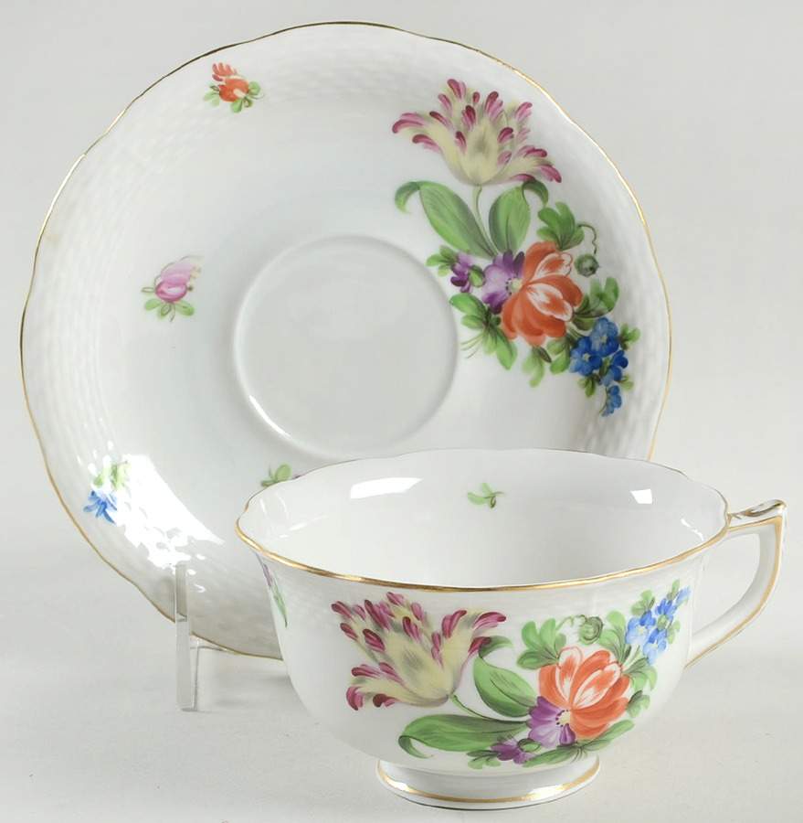 Printemps (BT) Breakfast Cup & Saucer Set by Herend-1