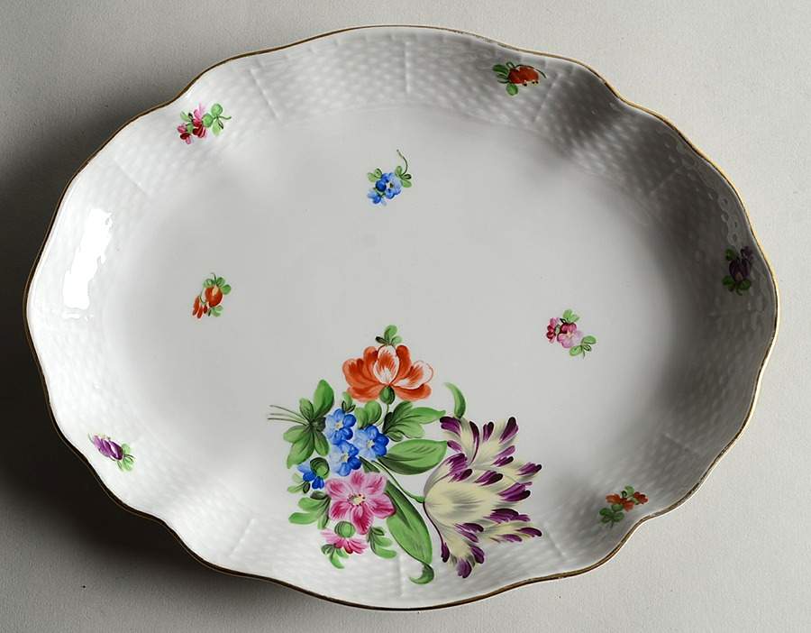 Printemps (BT) 10" Oval Tray by Herend-1