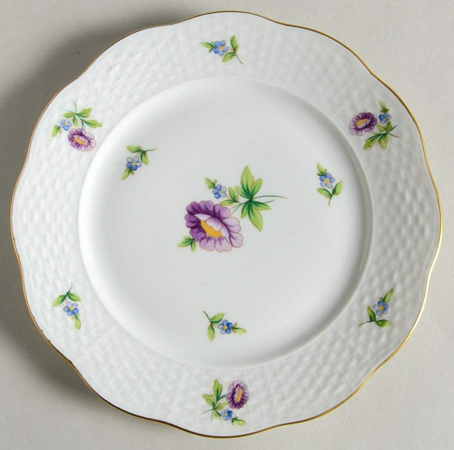 Purple Aster (Ts) Salad Plate by Herend-1