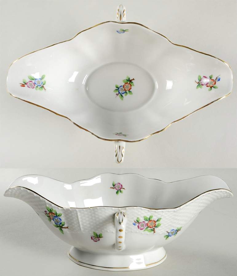 Purple Aster (Ts) Gravy Boat by Herend-1
